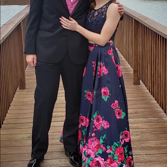 Floral Prom Dress - Picture 1 of 8